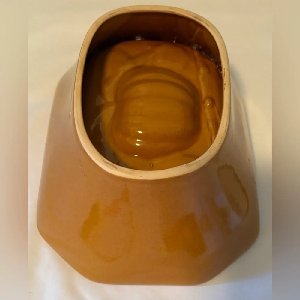 Vintage Crate & Barrel Ceramic Stoneware Pumpkin Bread Baking Dish / Jello Mold